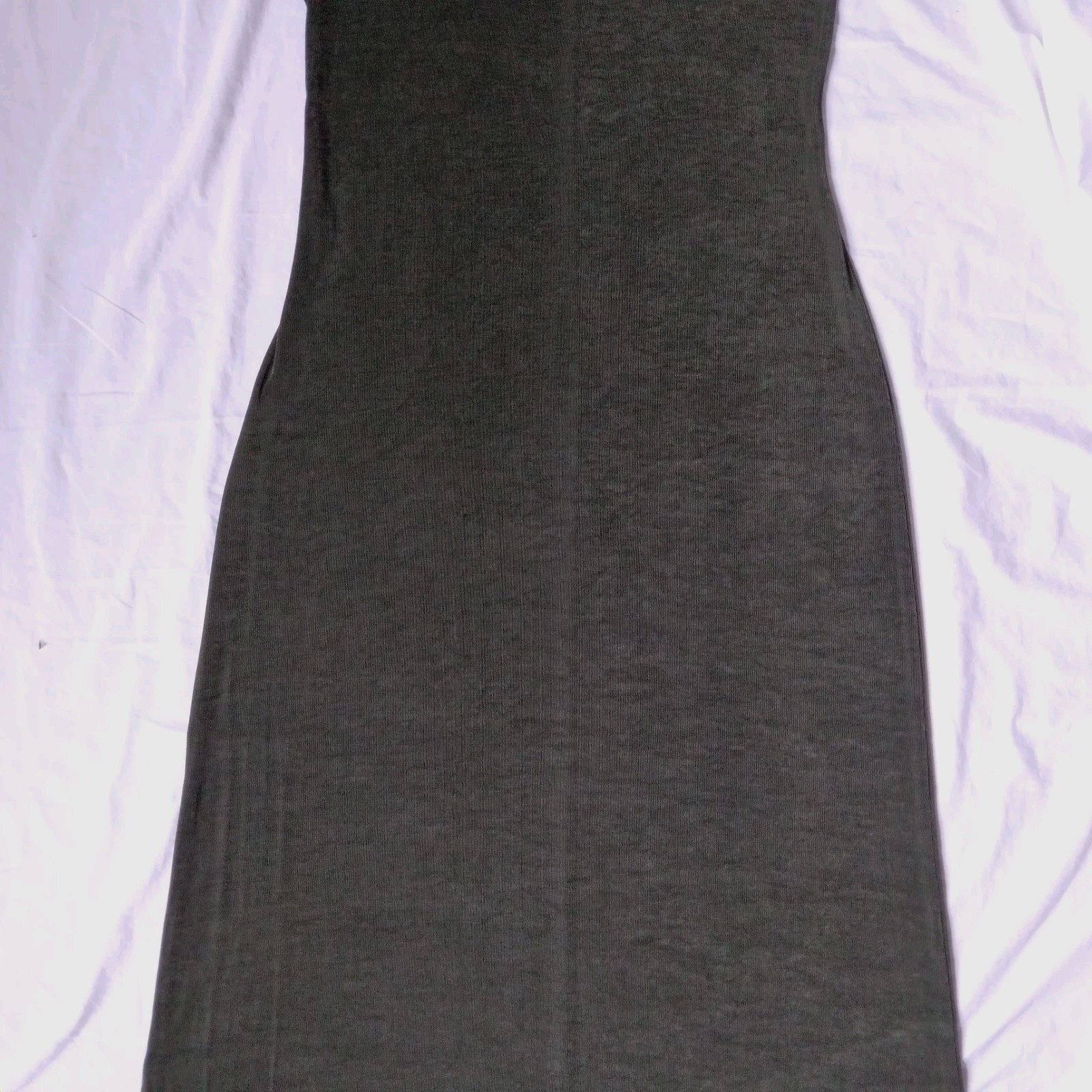 Vintage Coldwater Creek Acetate Blend Stretch Maxi Dress Green Womens Medium