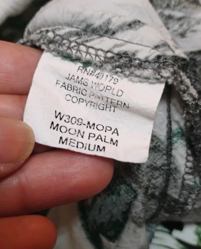 Jams World A-Line Swing Dress “Moon Palm” Sz M