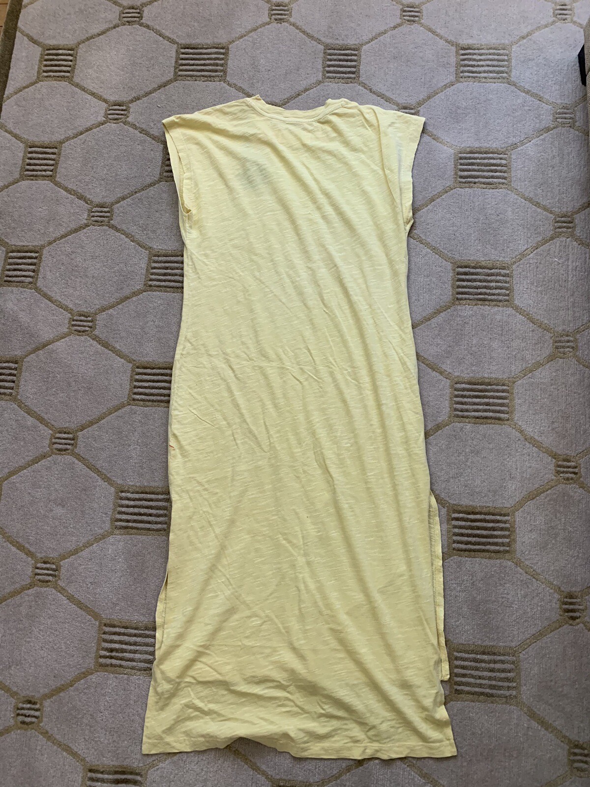 The Normal Brand Slub Tee Dress NWT Lemon XS