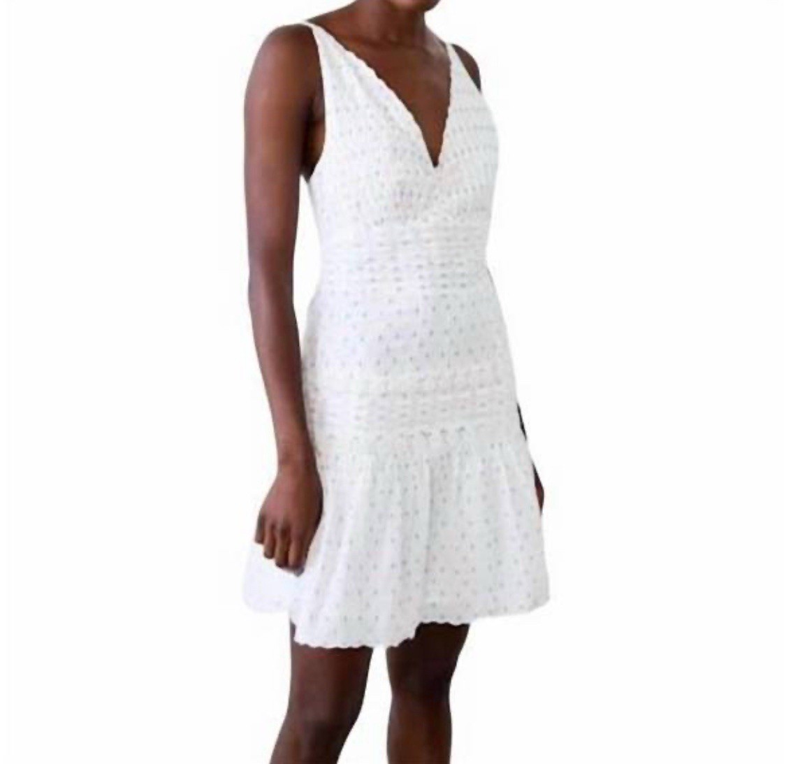Never A Wallflower Elle Short Dress White Multi SZ XS