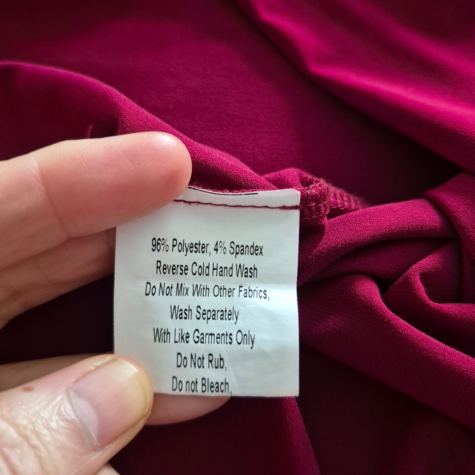 Leona Edmiston Ruby Red Wrap Dress Size 5 AU 14 Stretch 3/4 Sleeve Mid
