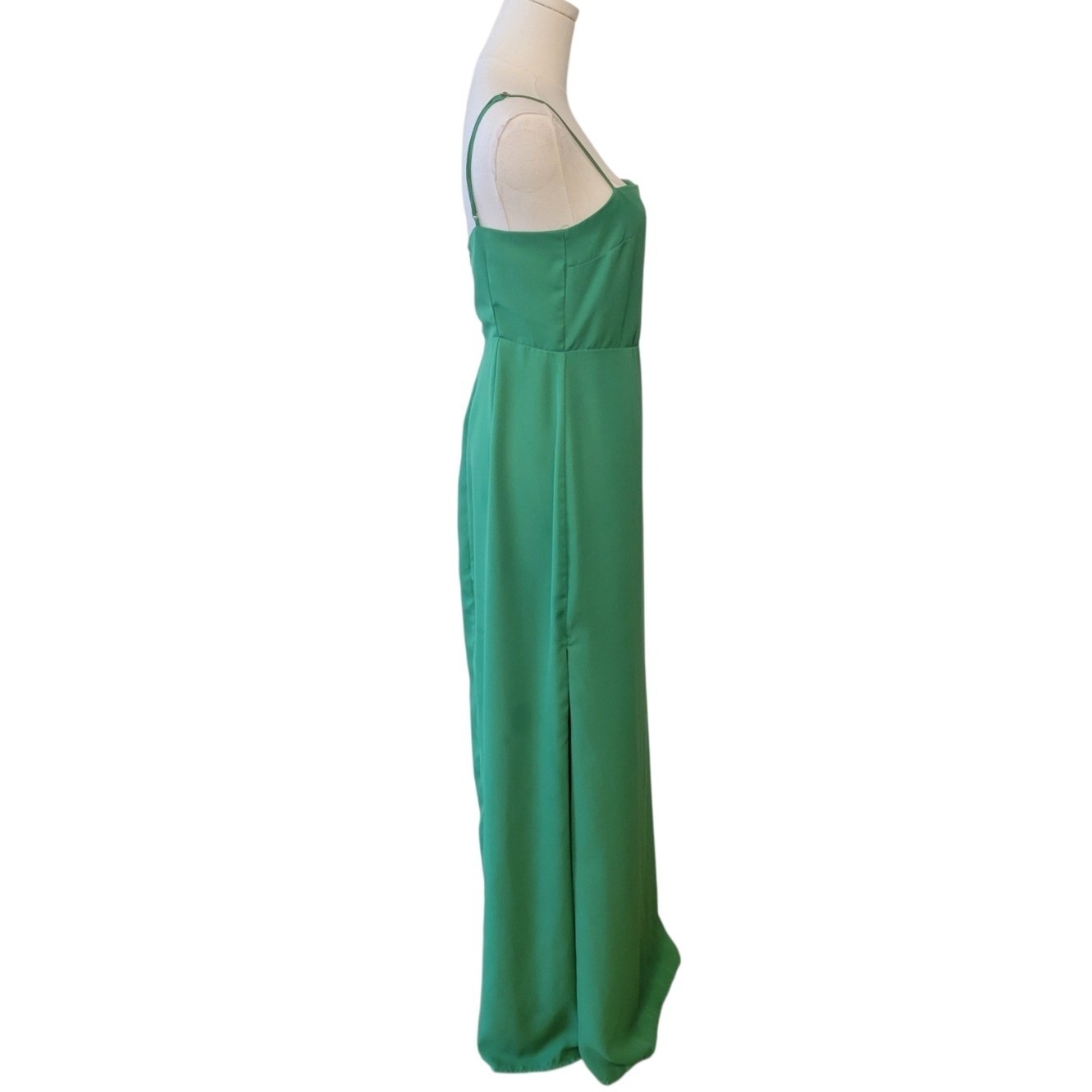 Revolve Superdown Addison Kelly Green Maxi Slip Dress Size Medium