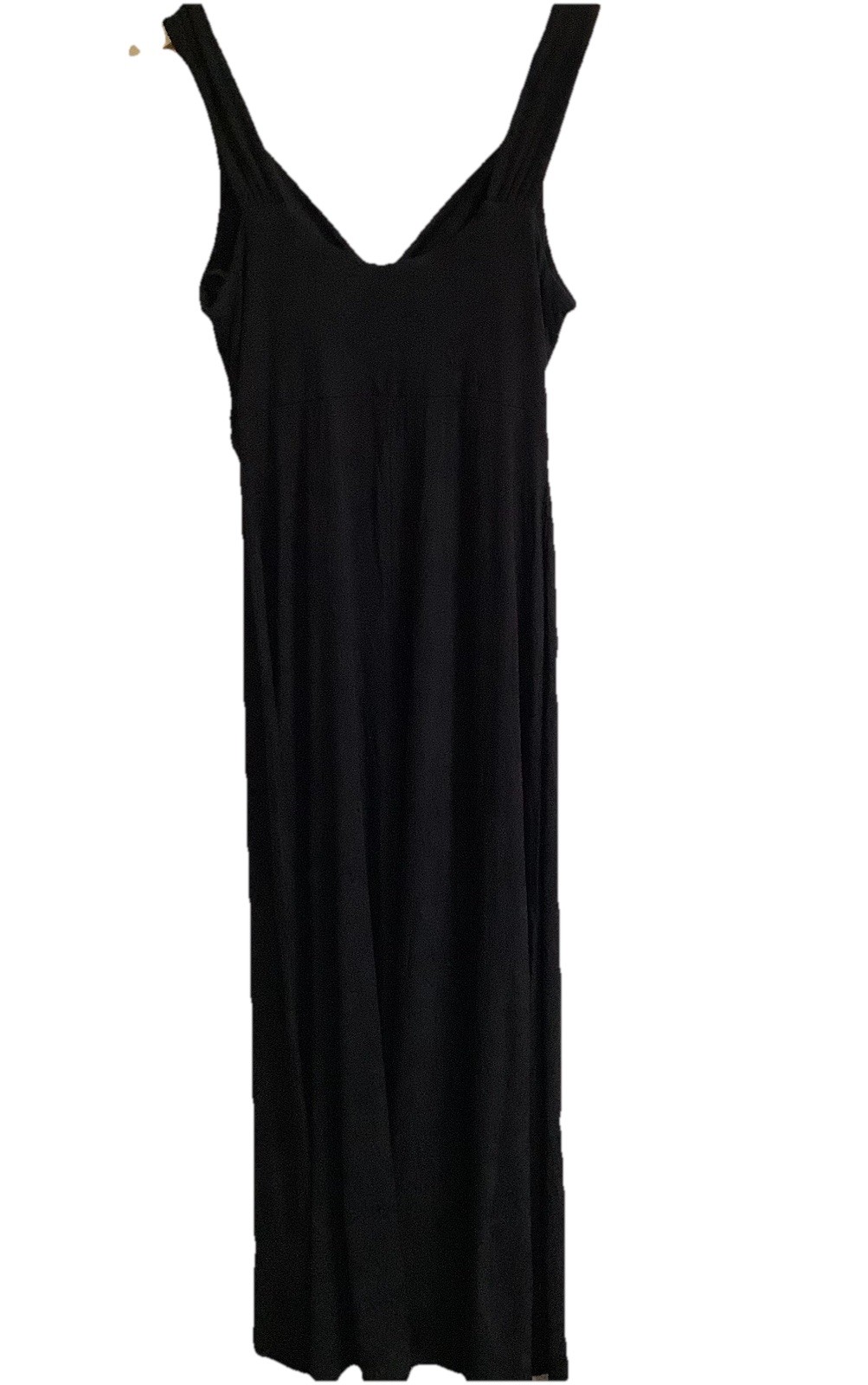 NY&Co Black Twist Front V-Neck Maxi Dress Medium M