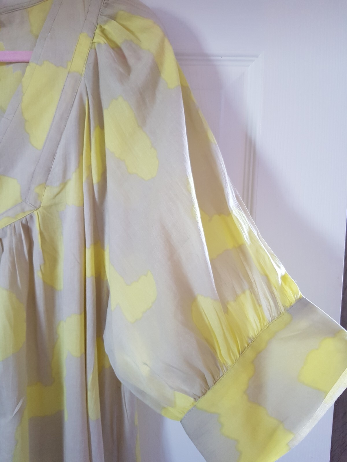 PARFOIS Summer Beach Maxi Dress Robe Cover Up Flowing Relaxed Sz M/L Holiday