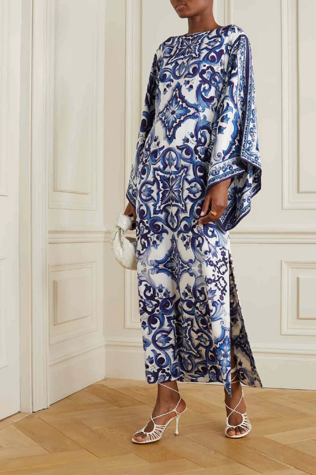 Stylish Designer Organza Silk Kaftan, Fancy Dress For Women J5797