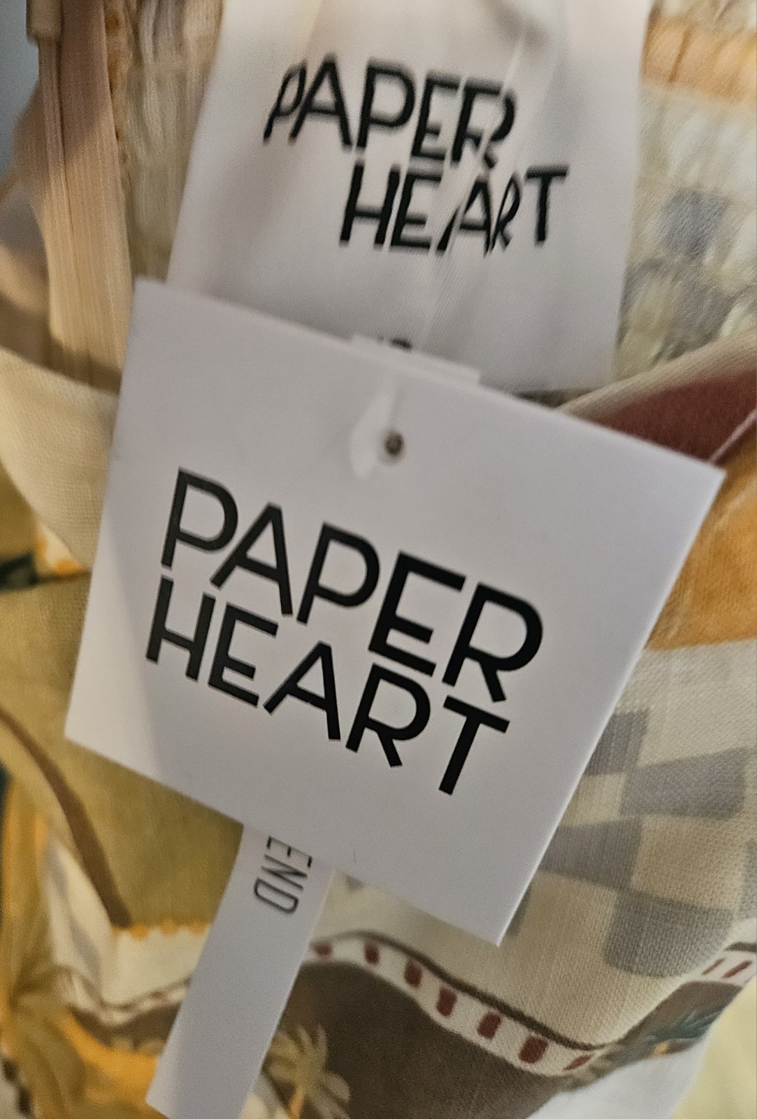 Paper Heart Anthropologie Maxi, Linen Blend Strapless Palm Dress Sz-XS- NWT