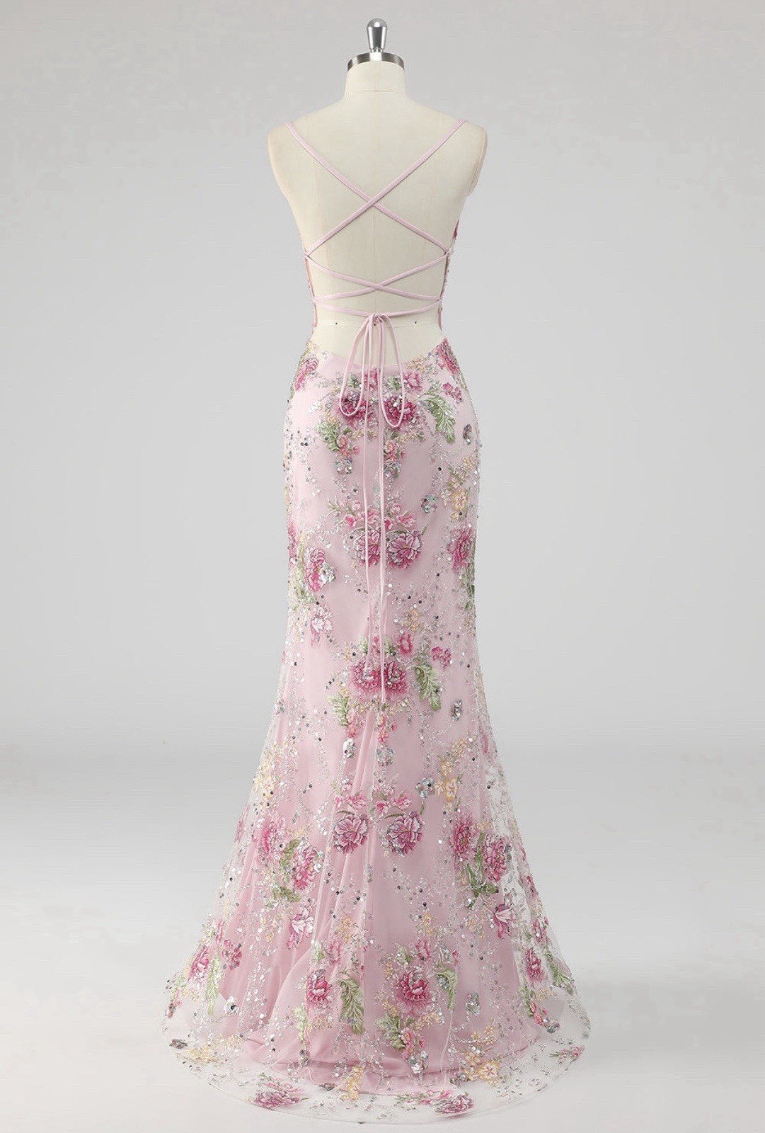 Zapaka Sequence prom dress size 4 Floral Brand New