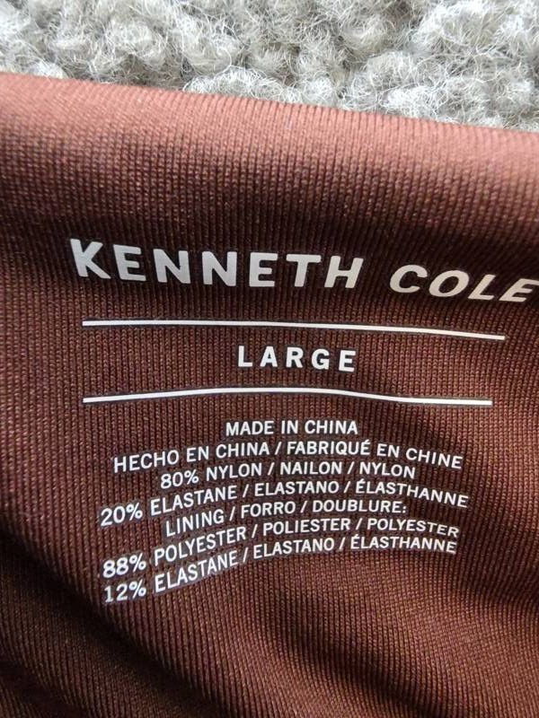 Kenneth Cole Athletic Stretch Maxi Slip Dress Women’s L Deep Chestnut Pullover