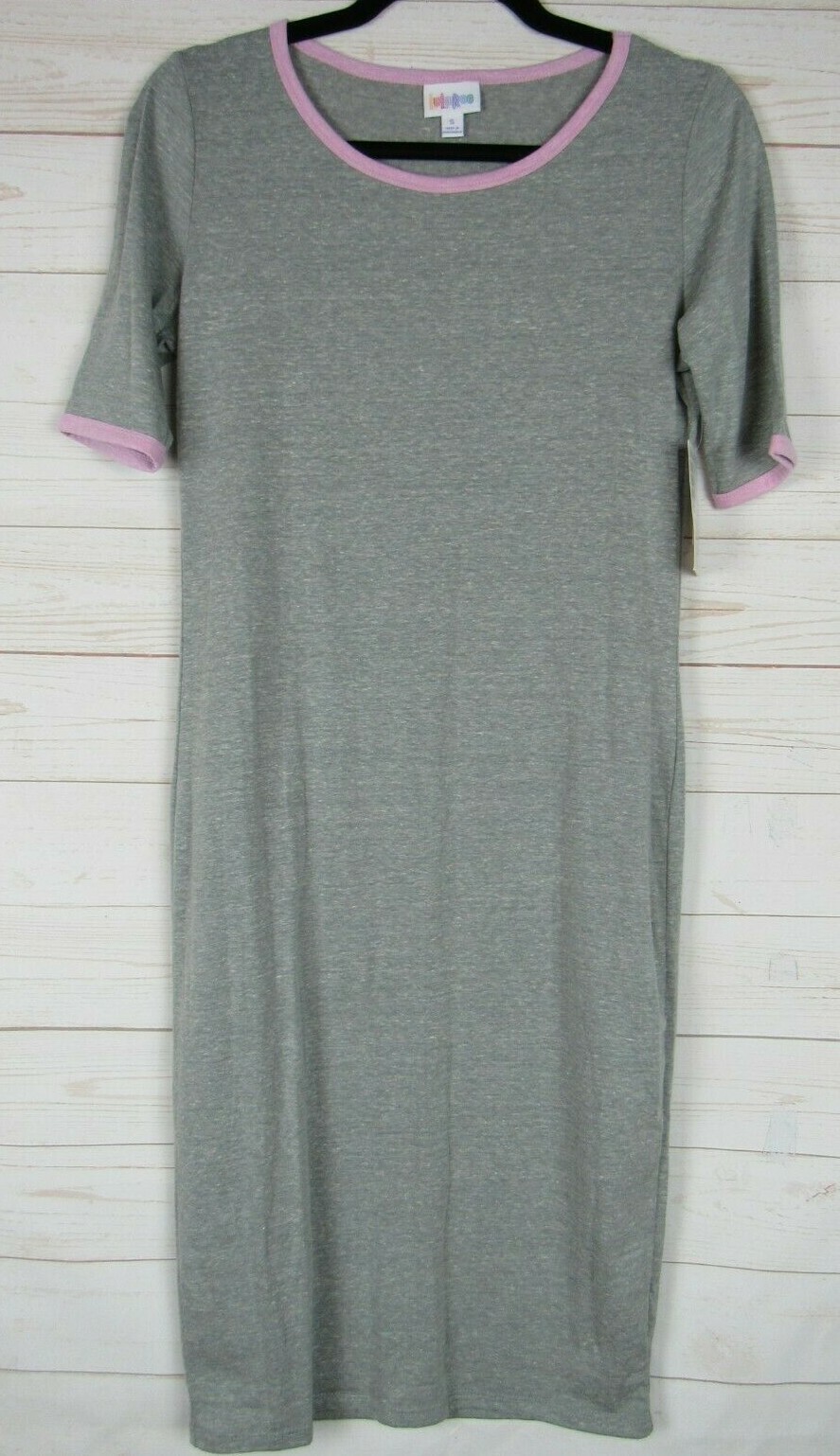 Lularoe Women’s Julia Heathered Gray Dress Size Small NWT