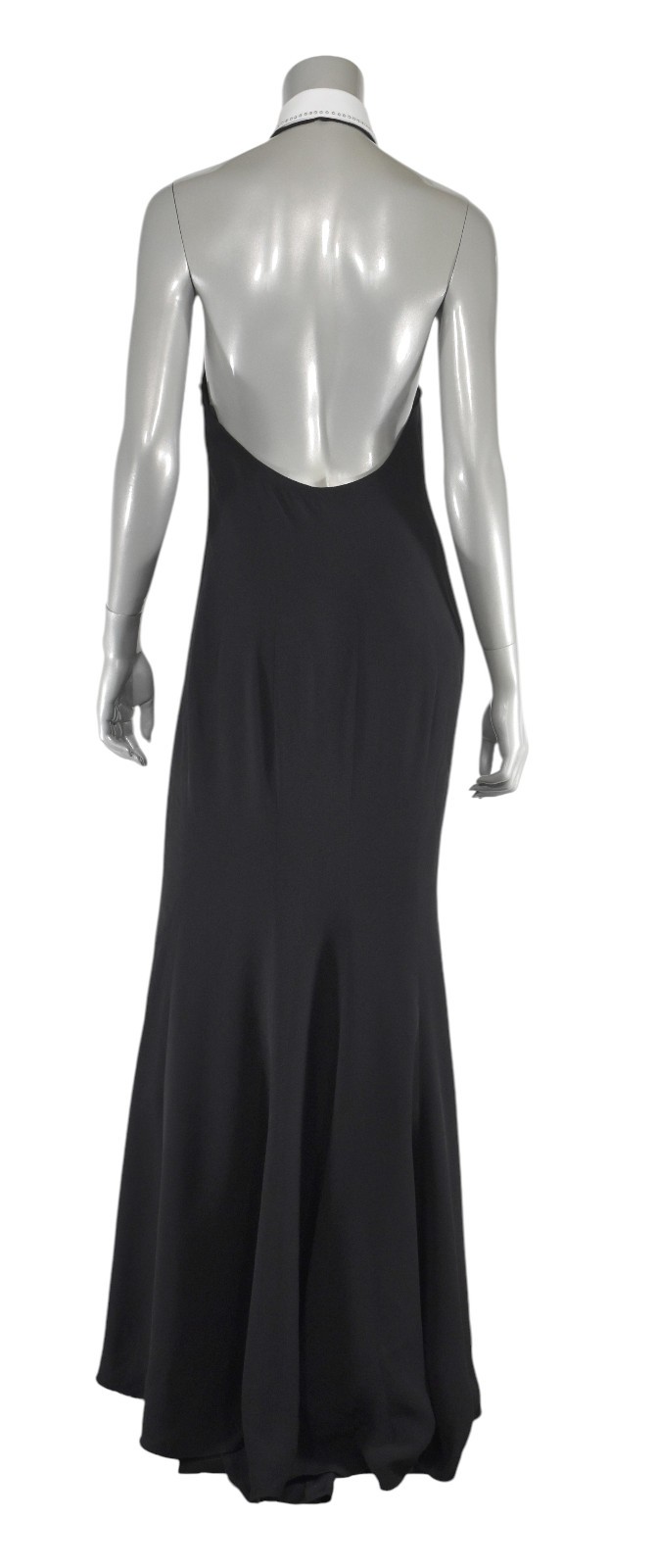 Ralph Lauren Purple Label Collection Black Silk Runway Dress Gown 6 New $3398