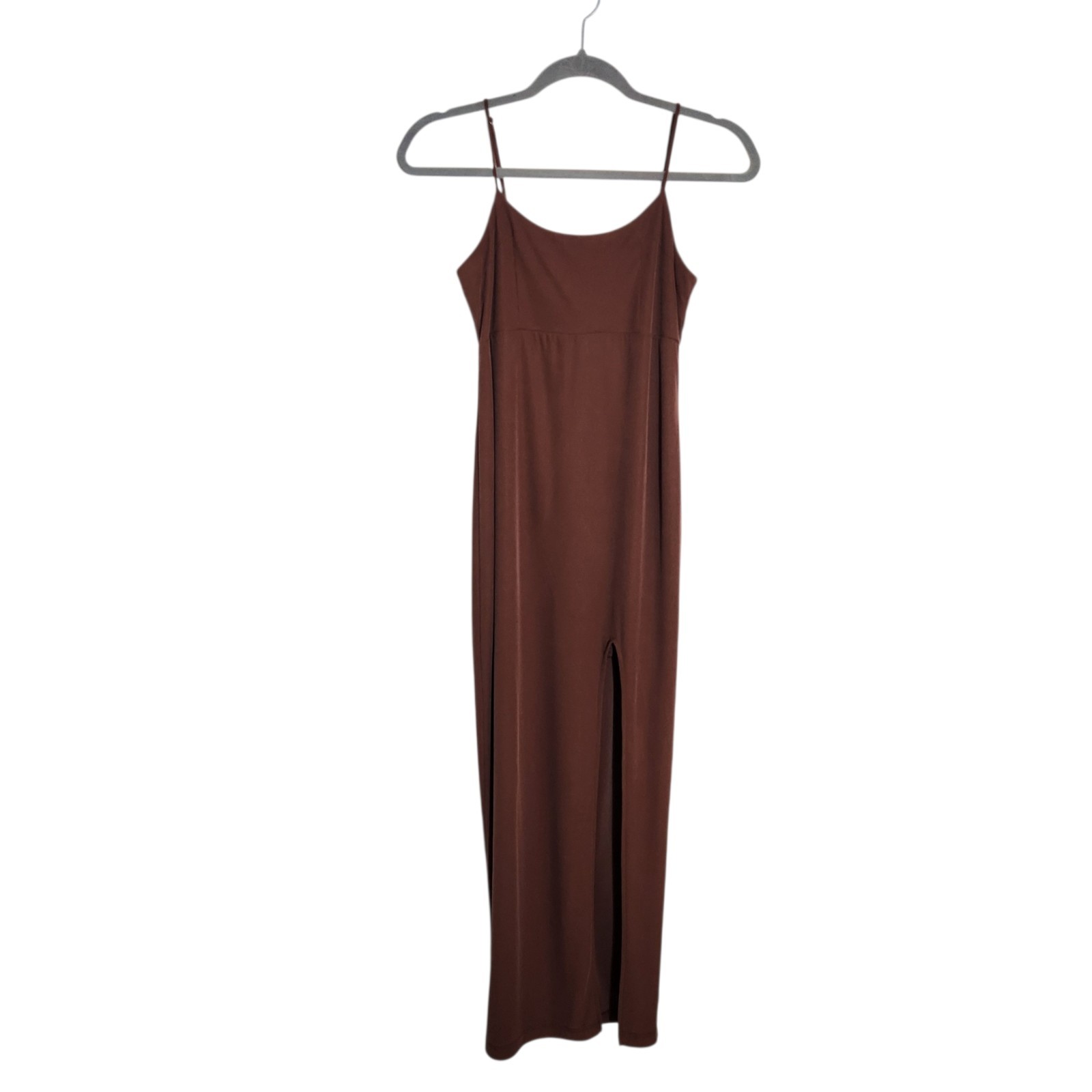 Wild Fable Womens Chocolate Brown Sleeveless Bodycon Midi Dress Size XS