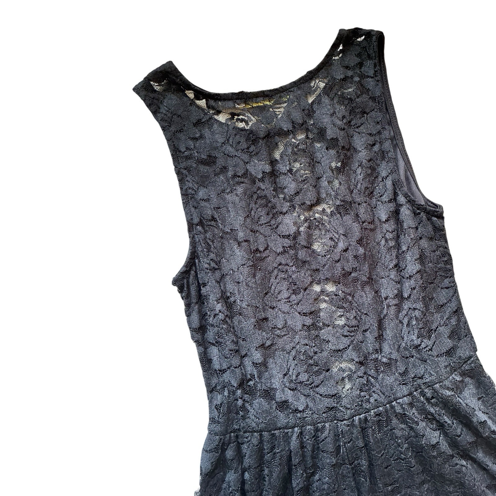 Black Lace Skater Dress – Size Small Juniors LBD Whimsigoth Fit & Flare