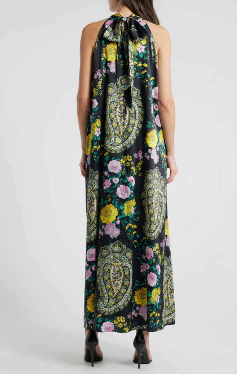 Kobi Halperin Genesis Printed Halter Maxi Dress MSRP $698 Size S # 3B 2718 Blm