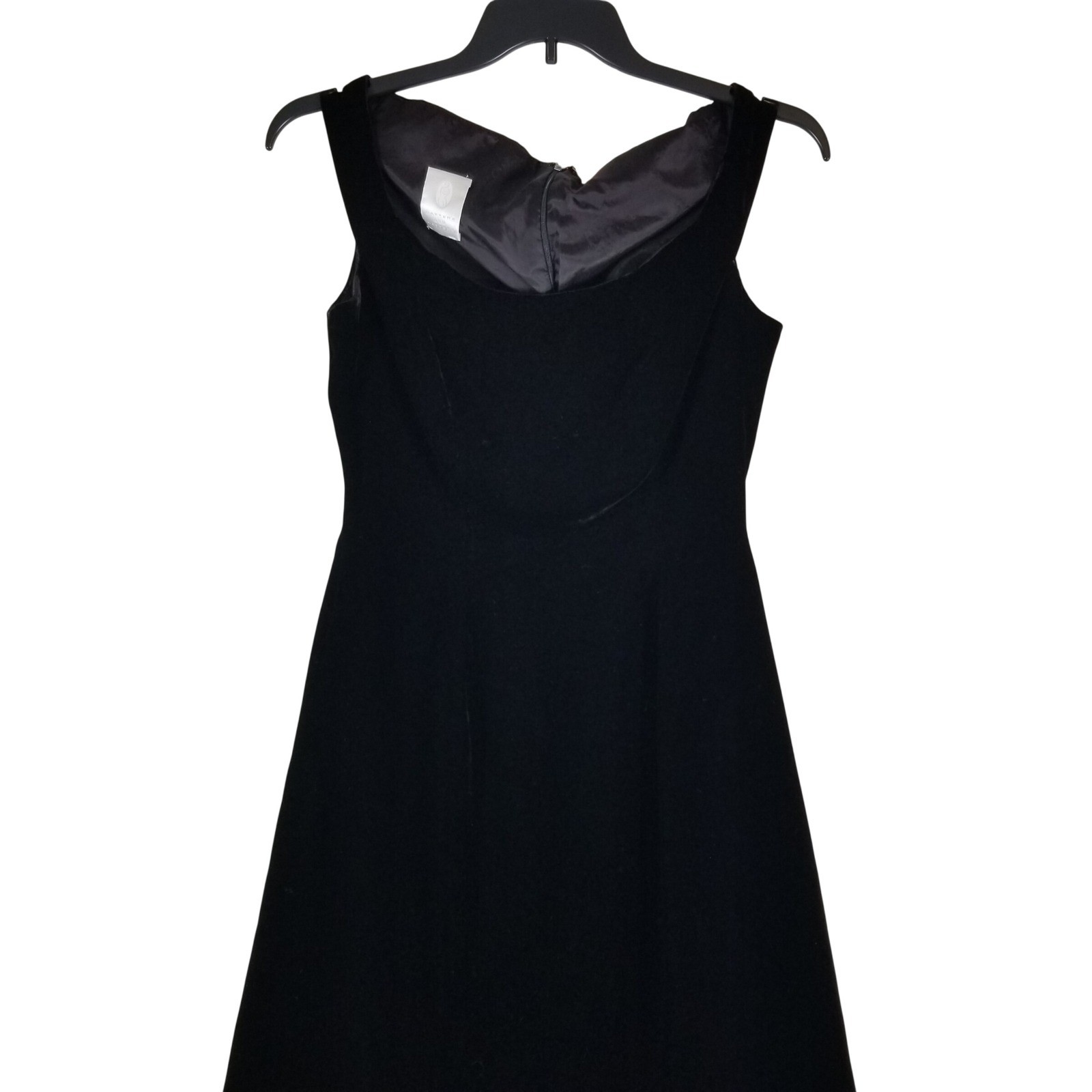 Watters and Watters Velvet Gown Women 4 Black Sleeveless Scoop Neck Formal Maxi