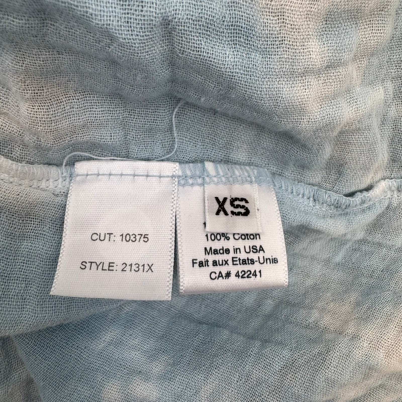 Stark X Sky Blue Tie Dye Gauze Cotton Layer Sleeveless Maxi Dress XSmall