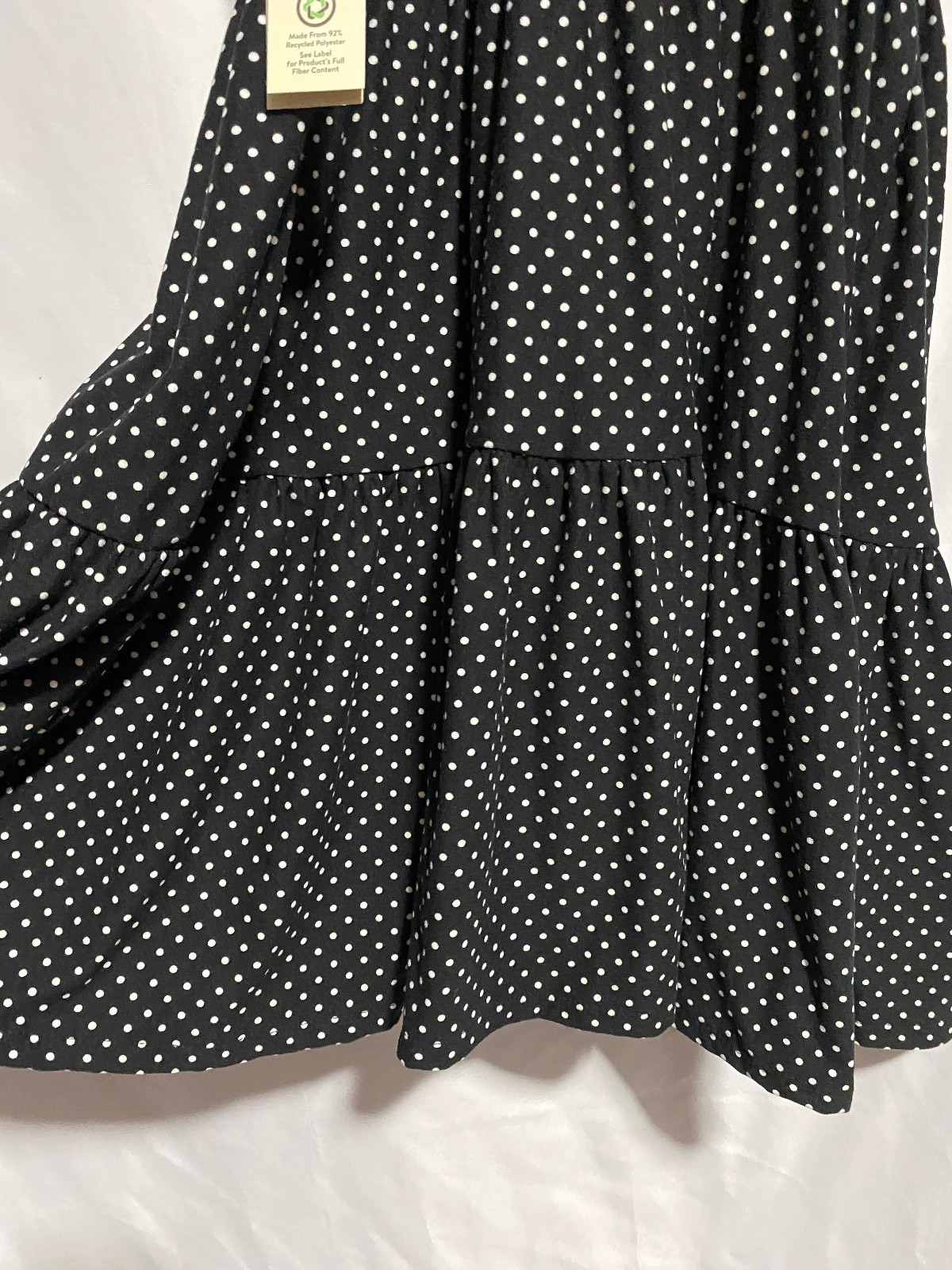 No Boundaries Women’s Tiered Mini Dress Sizes (M 8-10) (L 12-14) NWT Polka Dot
