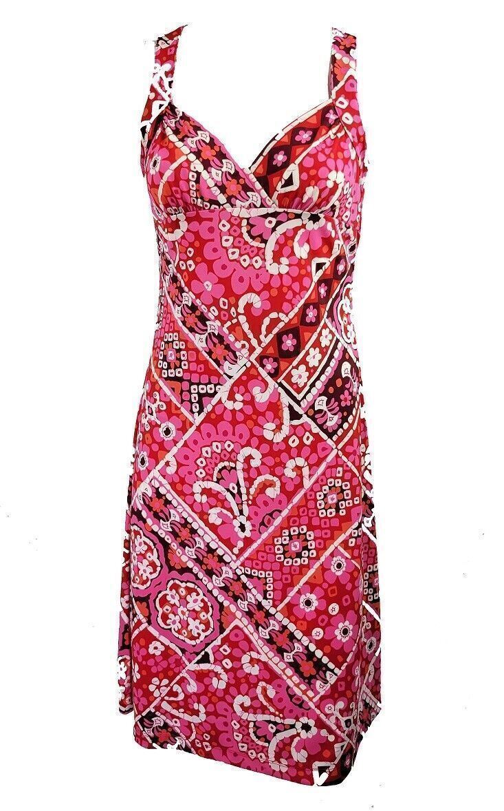 Vintage Moda International by Victoria Secret colorful jersey women’s Dress Sz 8