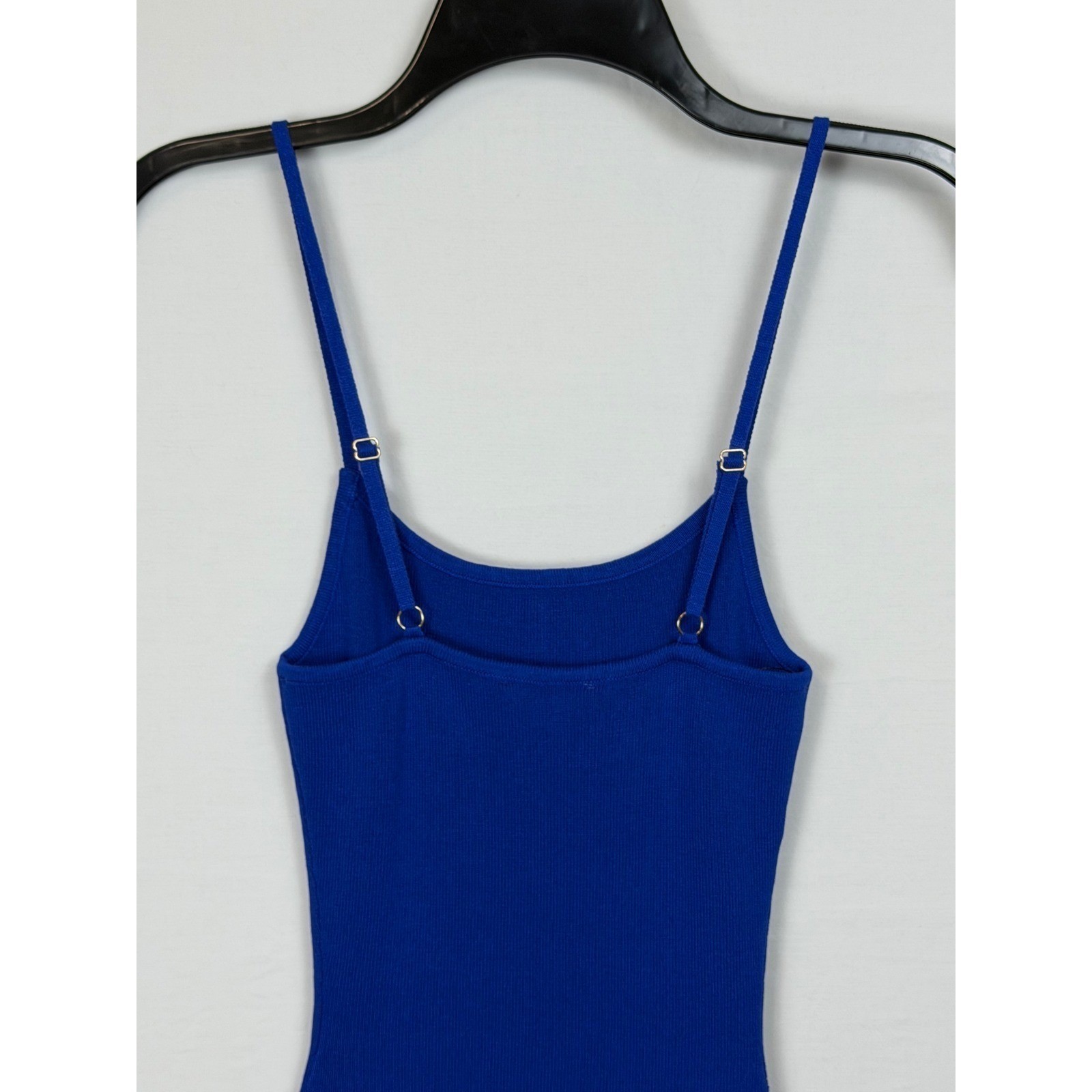 Hera Collection NWT Ribbed Bodycon Midi Women’s D Size S Royal Blue Side Slit
