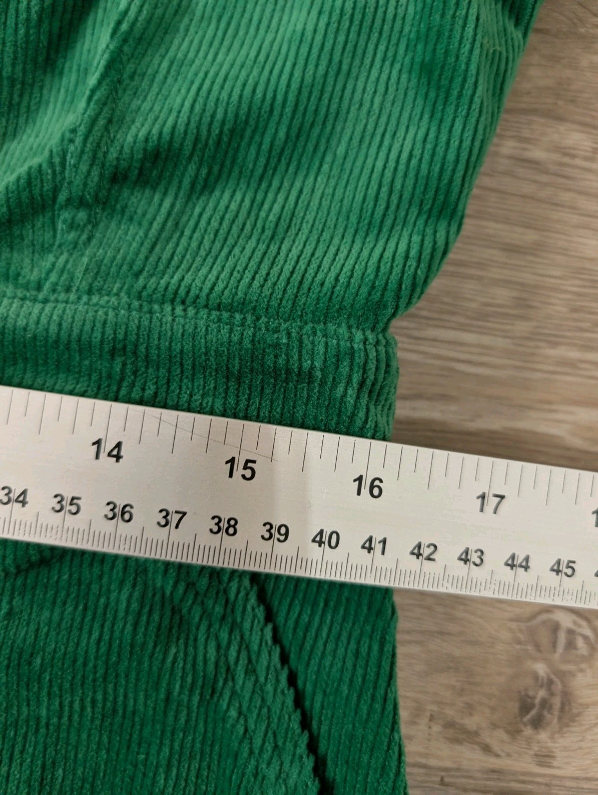 Oliver Bonas Green Corduroy V-Neck Mini Dress UK Size 10