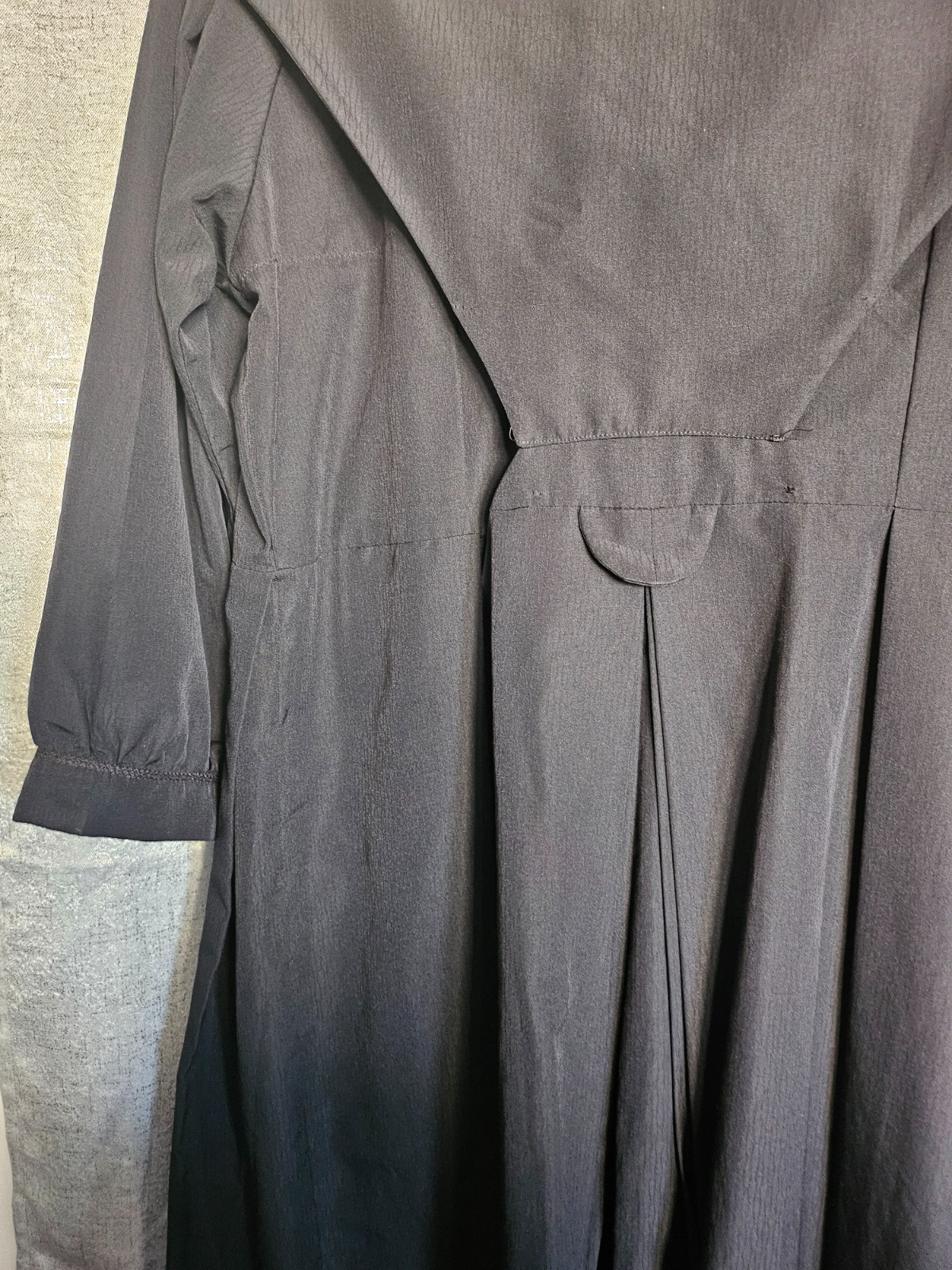 Handmade Amish/Mennonite plain Dress XL 2PCS black B 47″ W40 ” L47