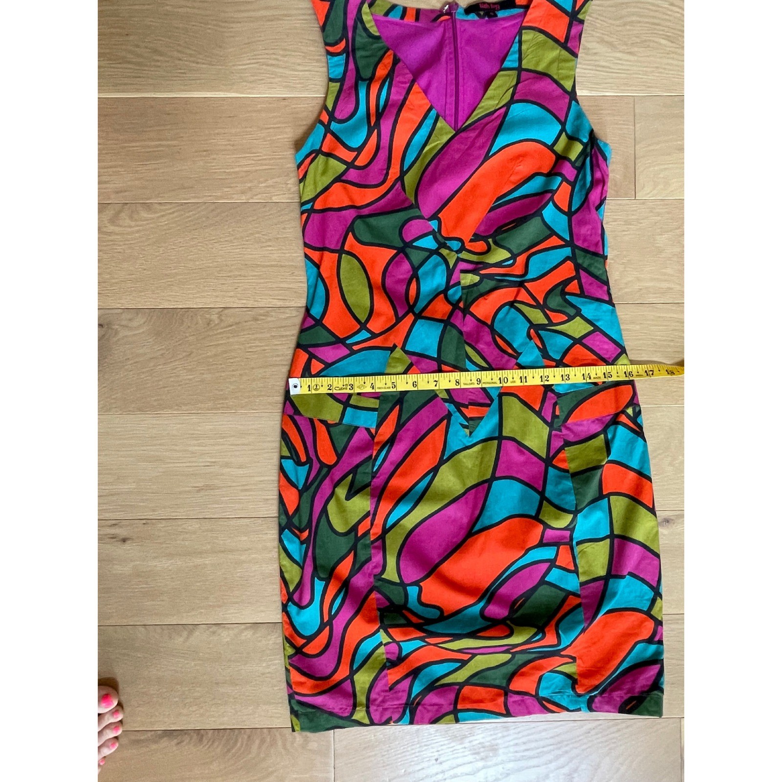 Anthropologie Fish Fry Glass Glow Shift Dress S Manish Arora Vintage Rare