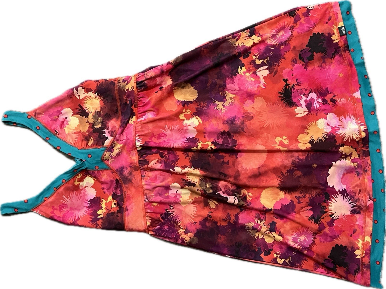 Floral Halter Sundress Fit & Flare Size L The North Face Spring Summer Tropical