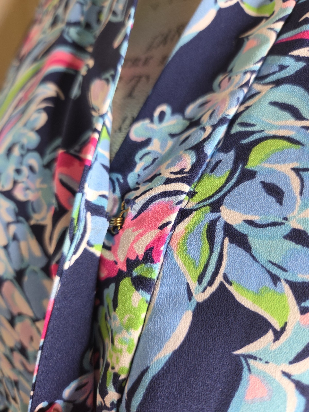 Lilly Pulitzer Winona Stretch Dress Navy Pineapple Paradise Size S