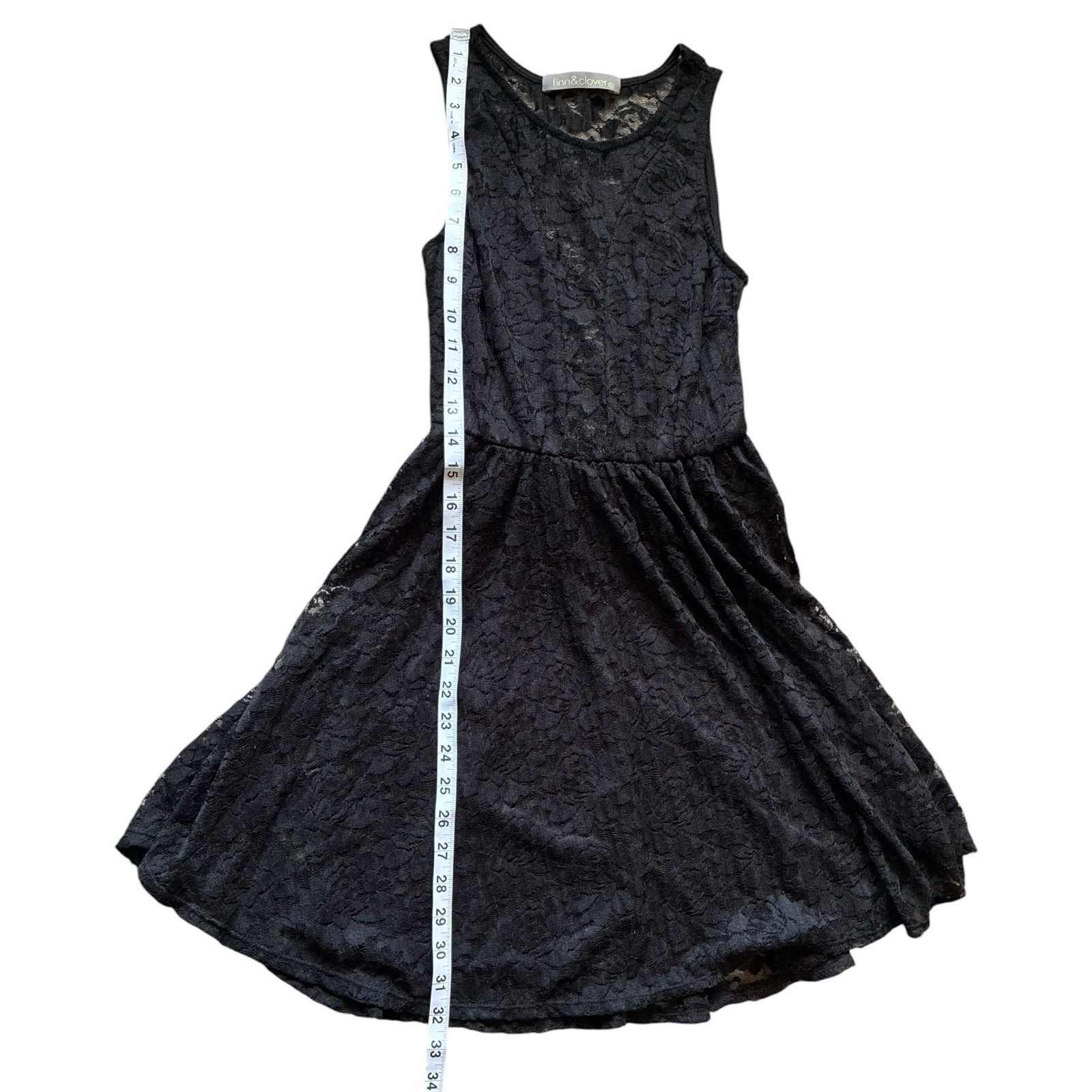 Black Lace Skater Dress – Size Small Juniors LBD Whimsigoth Fit & Flare