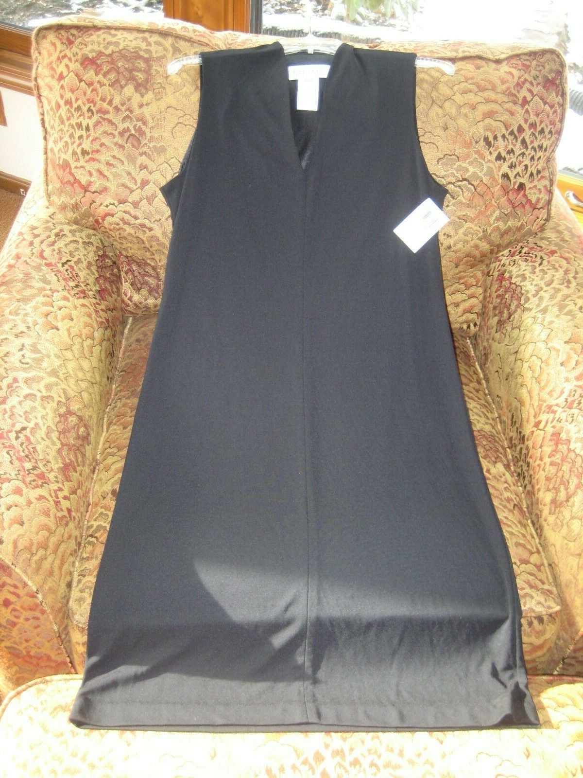 NWT Dani Max black stretch dress sheath sz 10