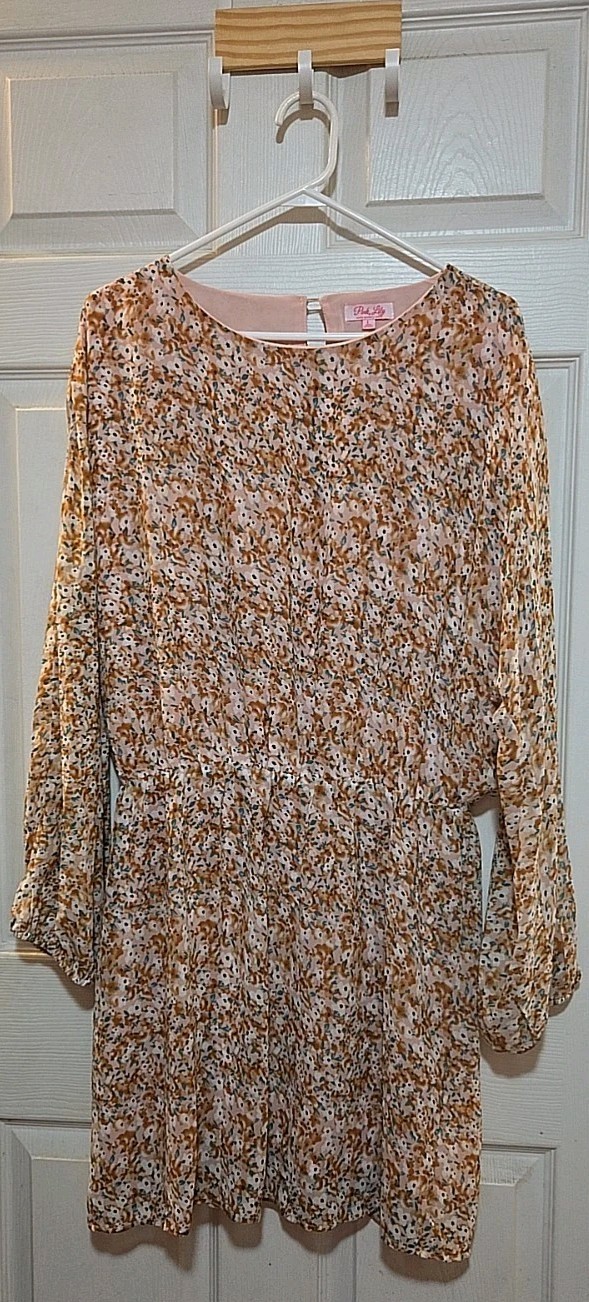Pink Lily, Size L Large, Women’s Dress, Summer Weight. Lined 5