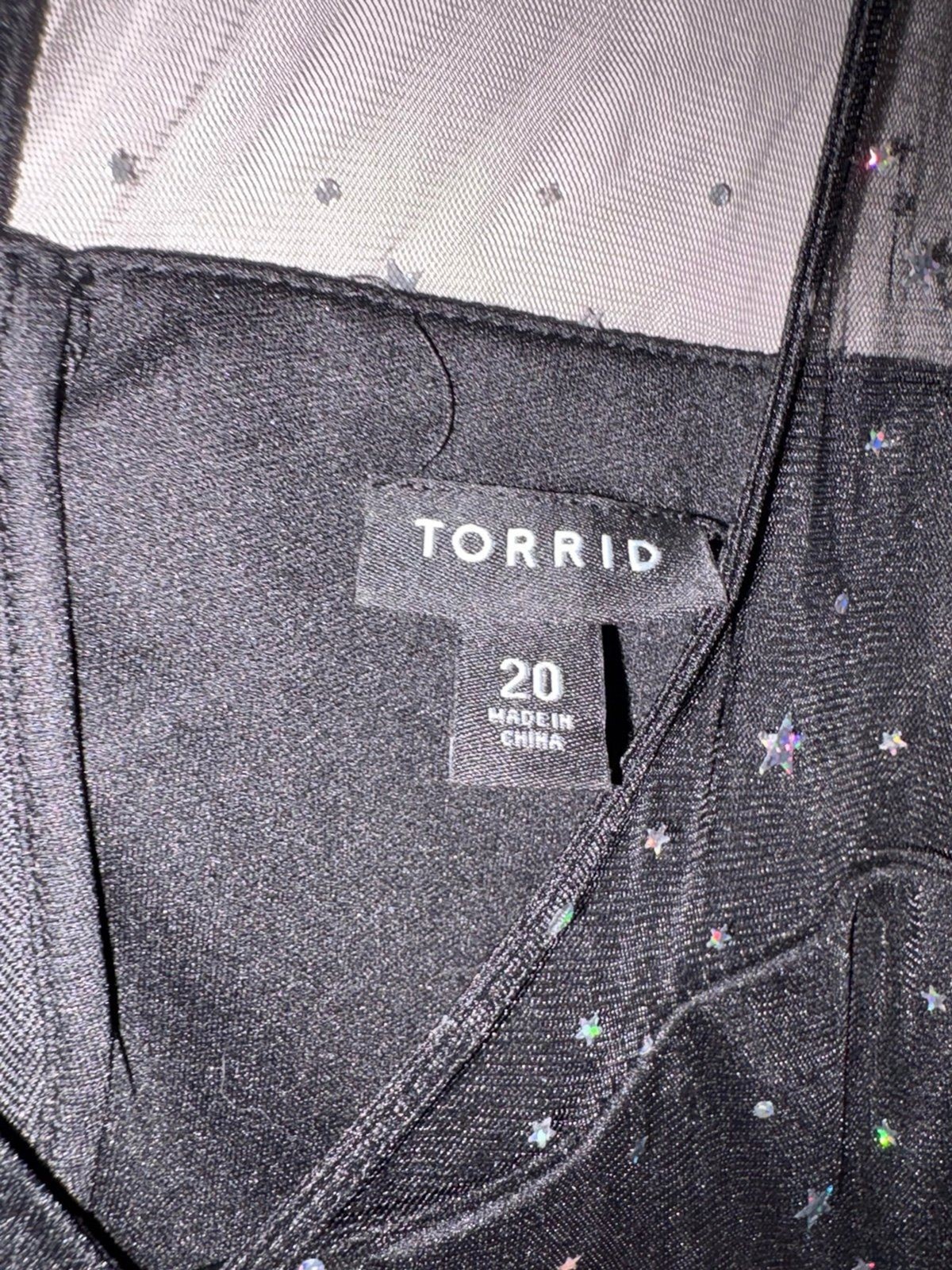 Gorgeous Sparkly Black Celestial Star Torrid Dress – Size 20 (2XL)