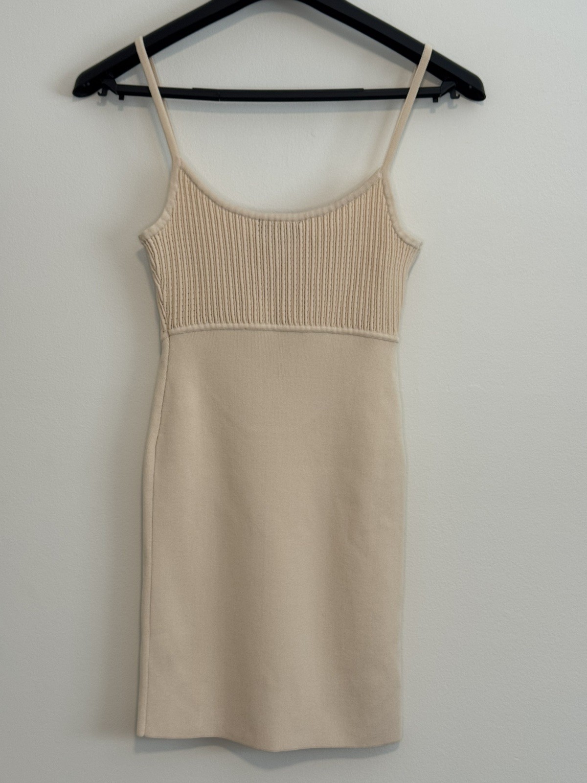 Michael Costello x REVOLVE Oline Mini Dress Womens Medium Cream NWT