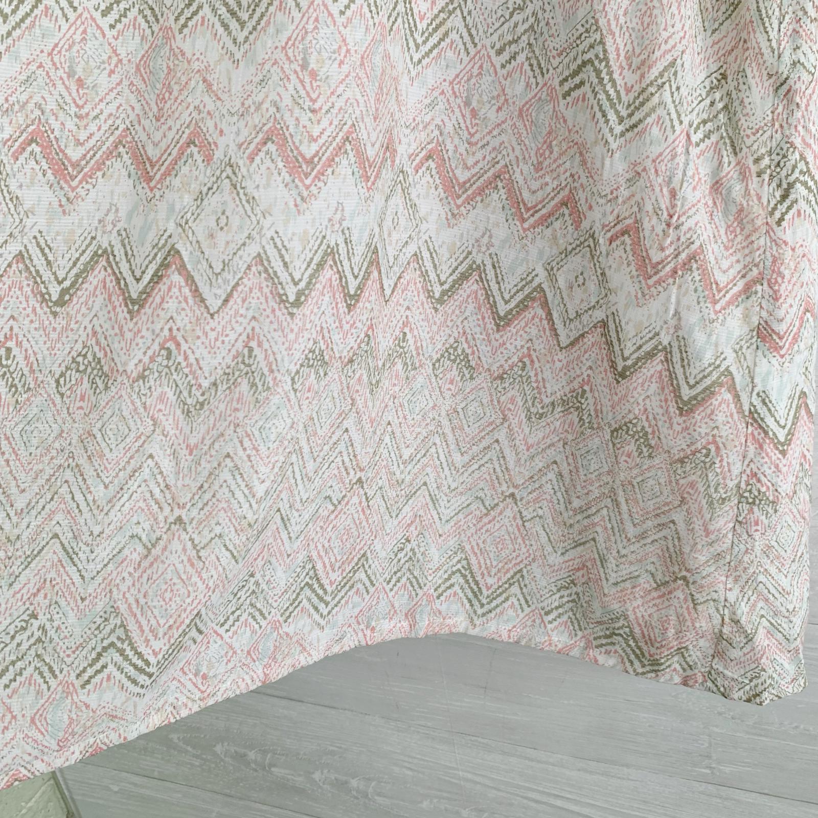 NWT Keren Hart – Pale beige pink chevron sleeveless A-line dress lined, L