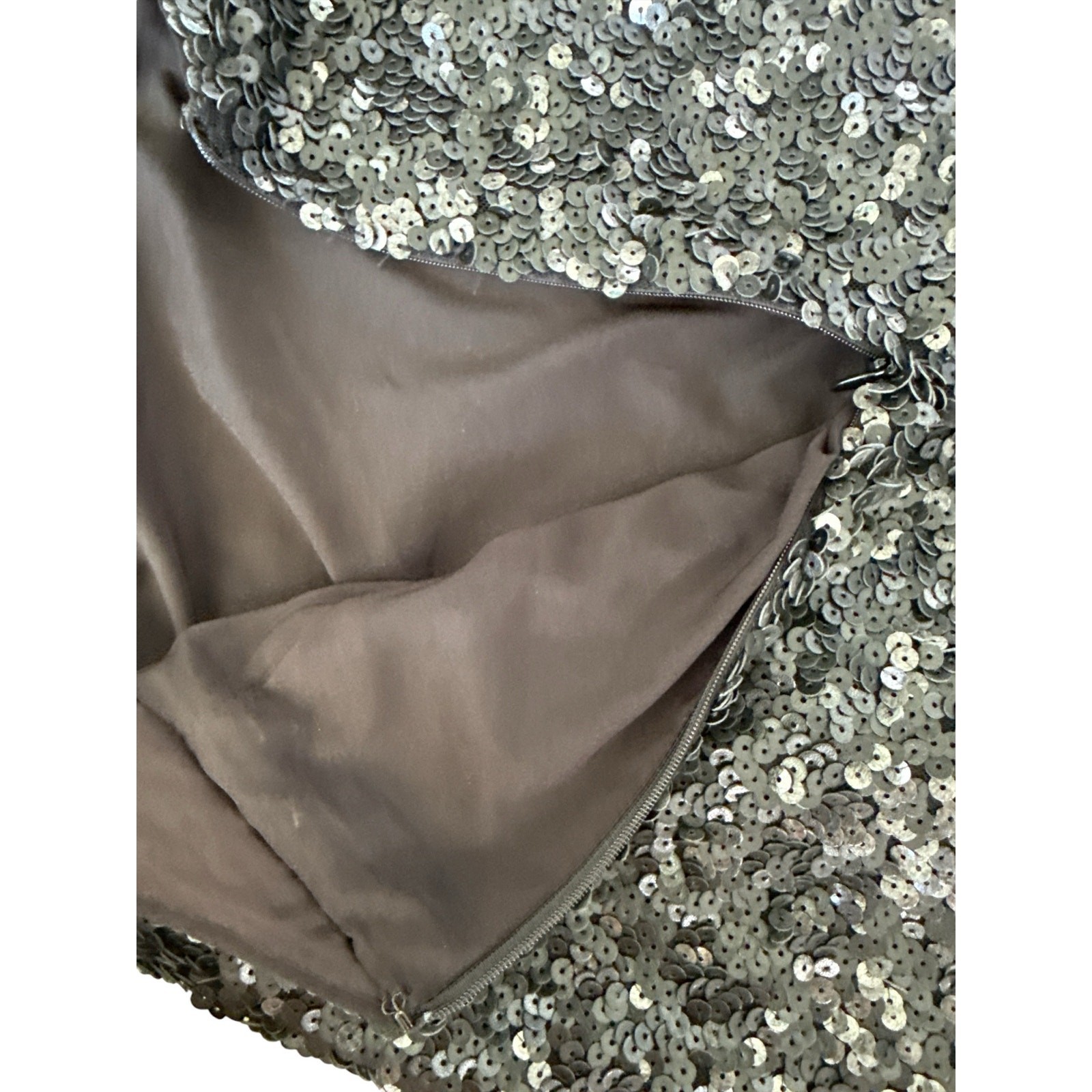 Rachel Zoe Sequin Open Back Sheath Mini Dress 10 Black Cap Sleeve