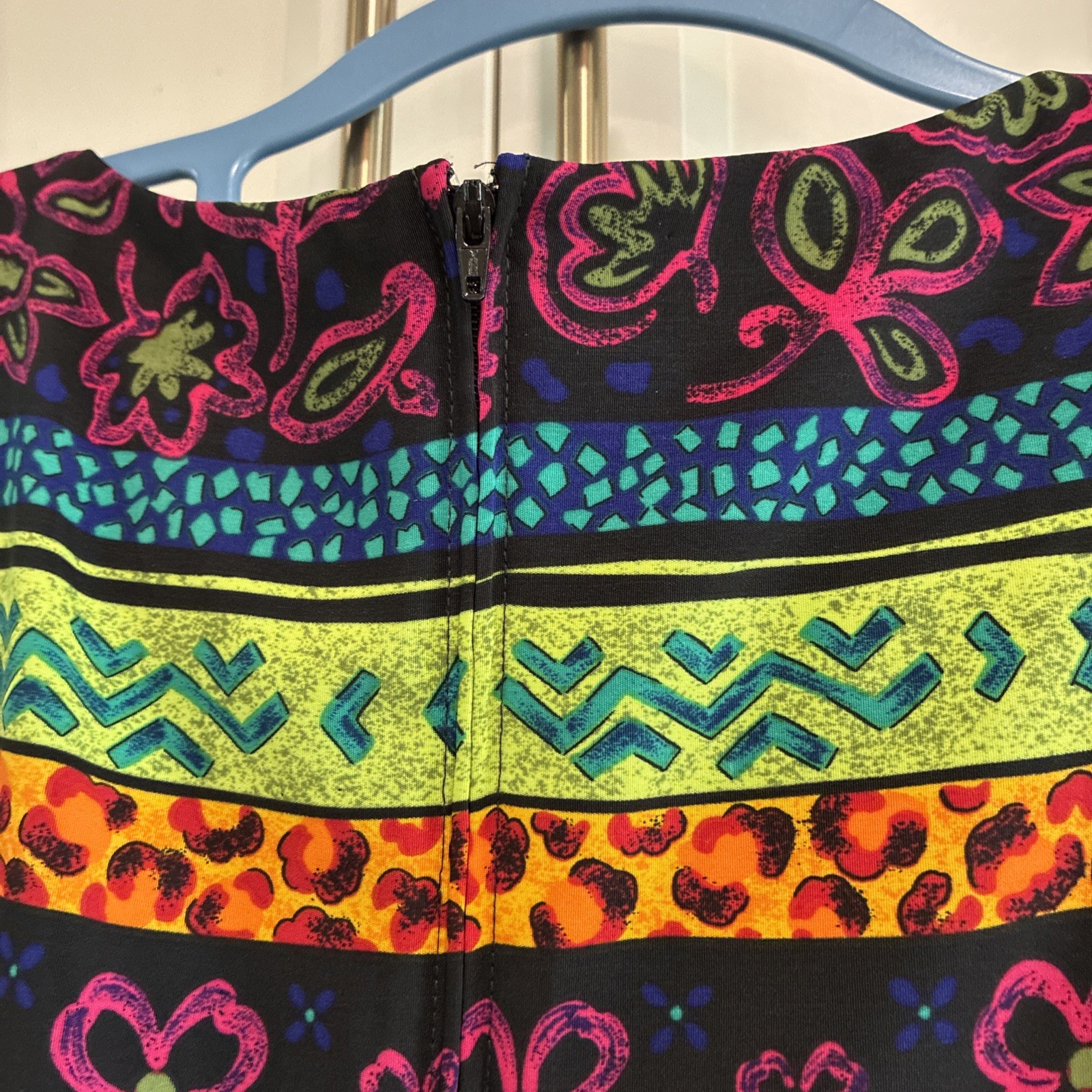 Sag Harbor Back Zip Front Slit Pencil Maxi Floral Tropical Print Dress Petite 14