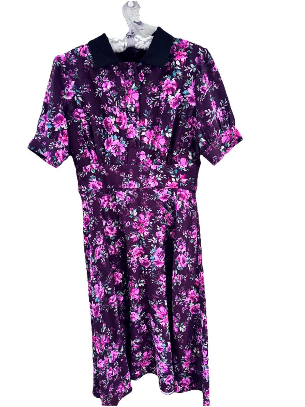 Alexia Admor Retro Floral Dress Size 8 Trad Wife Vintage Inspired Fit And Flare