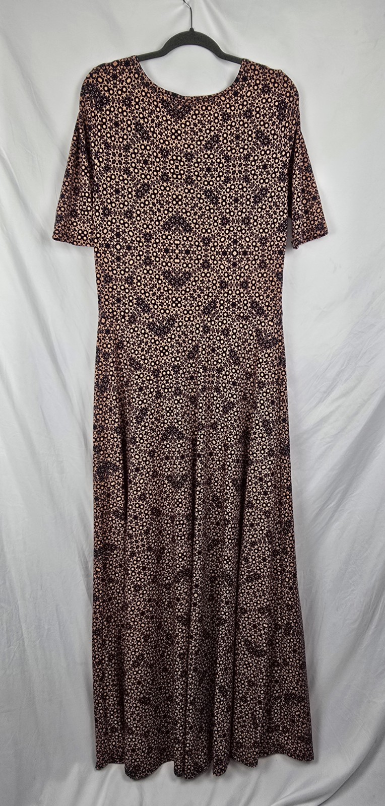 Lularoe Ana Short Sleeve Printed Geometric Boho Stretchy Maxi Dress sz 2XL