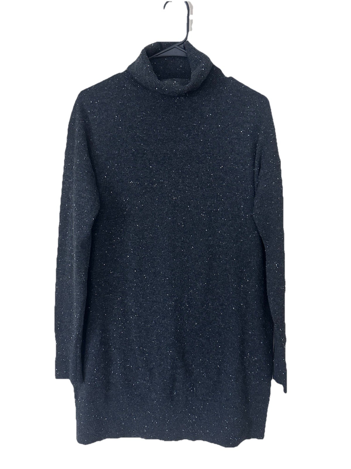 Everlane 100% Cashmere Turtleneck Speckled Minimalist Cozy Dress Womens Size S