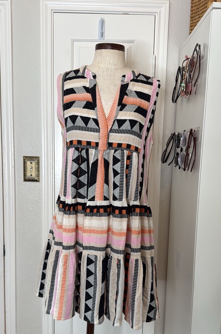 Devotion Twins Kithros Sleeveless Multicolor Dress Sz S Pre Owned