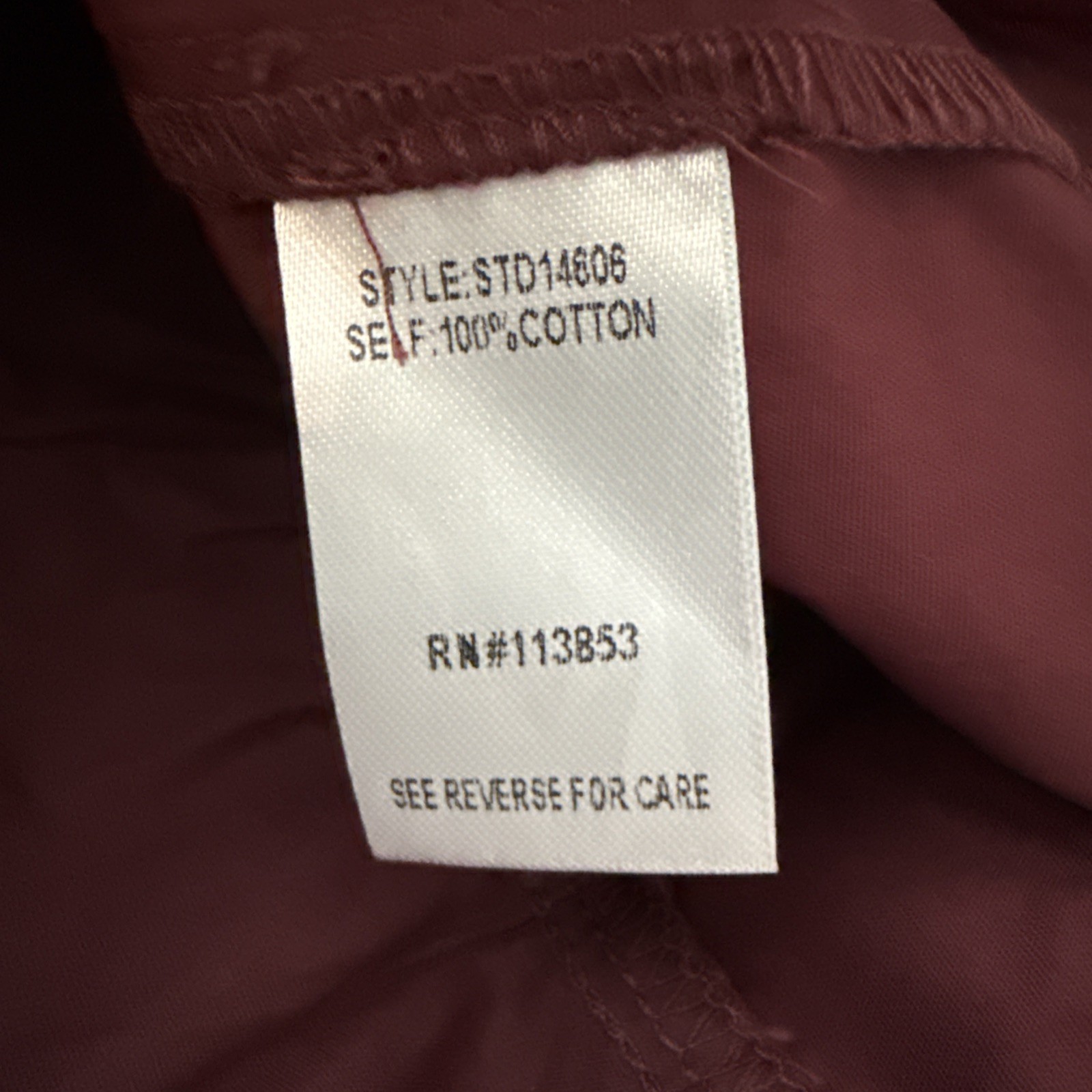 SugarLips 100% Cottonwood Ruffle Button Down Mini Dress Size Small Merlot Purple
