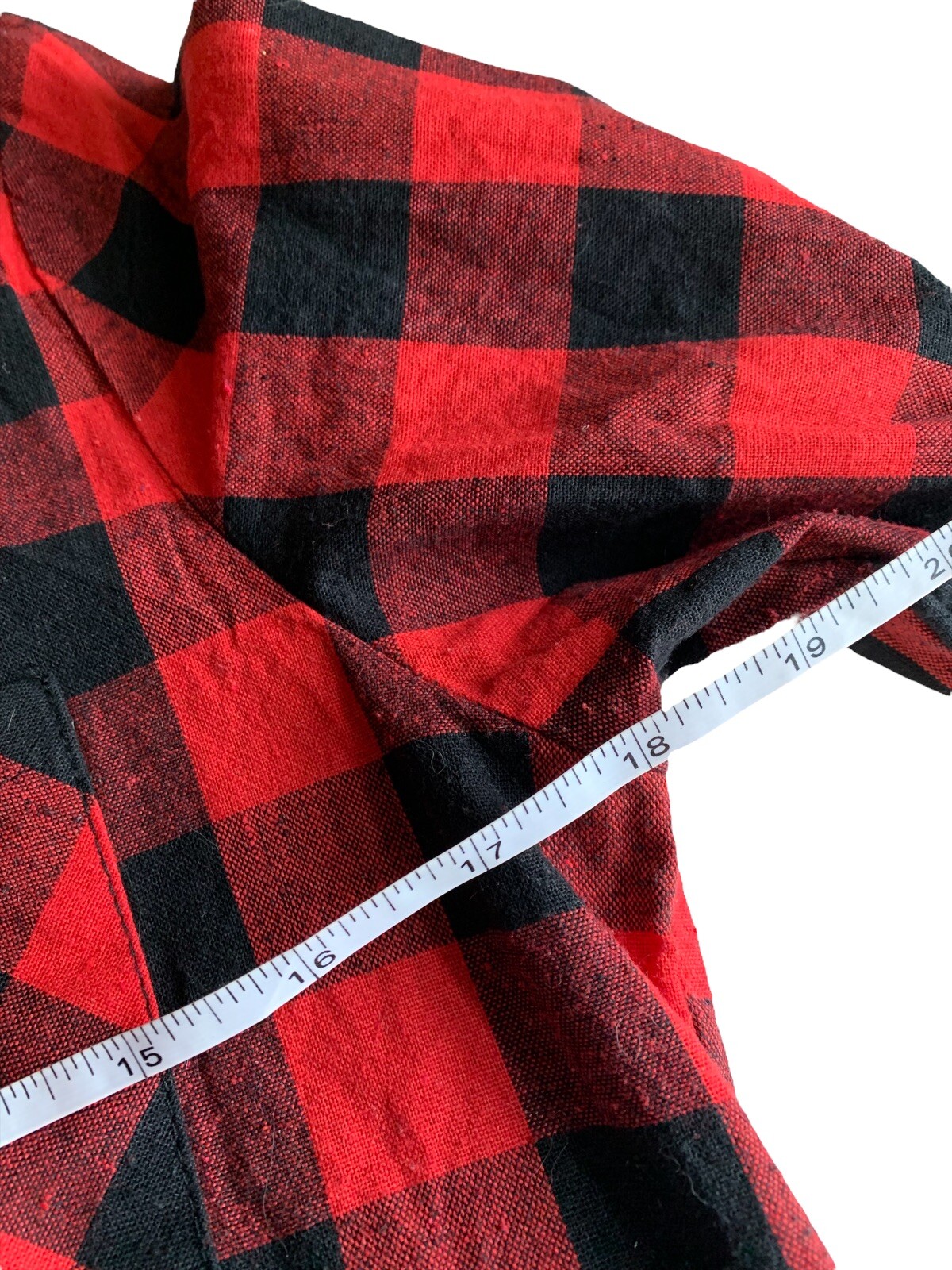 Wanna B Red Buffalo Plaid Button Up Dress with sash Size Small