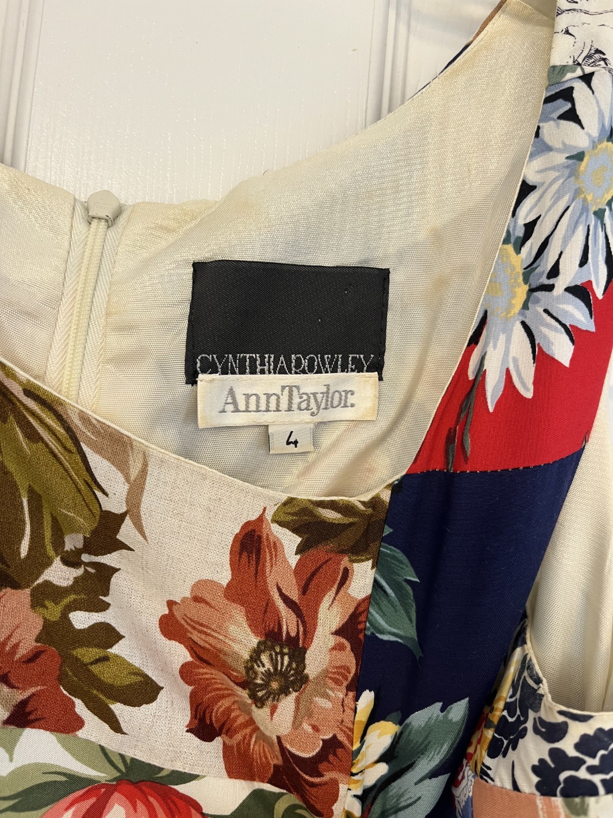 Vintage Cynthia Rowley/Ann Taylor Patchwork Dress