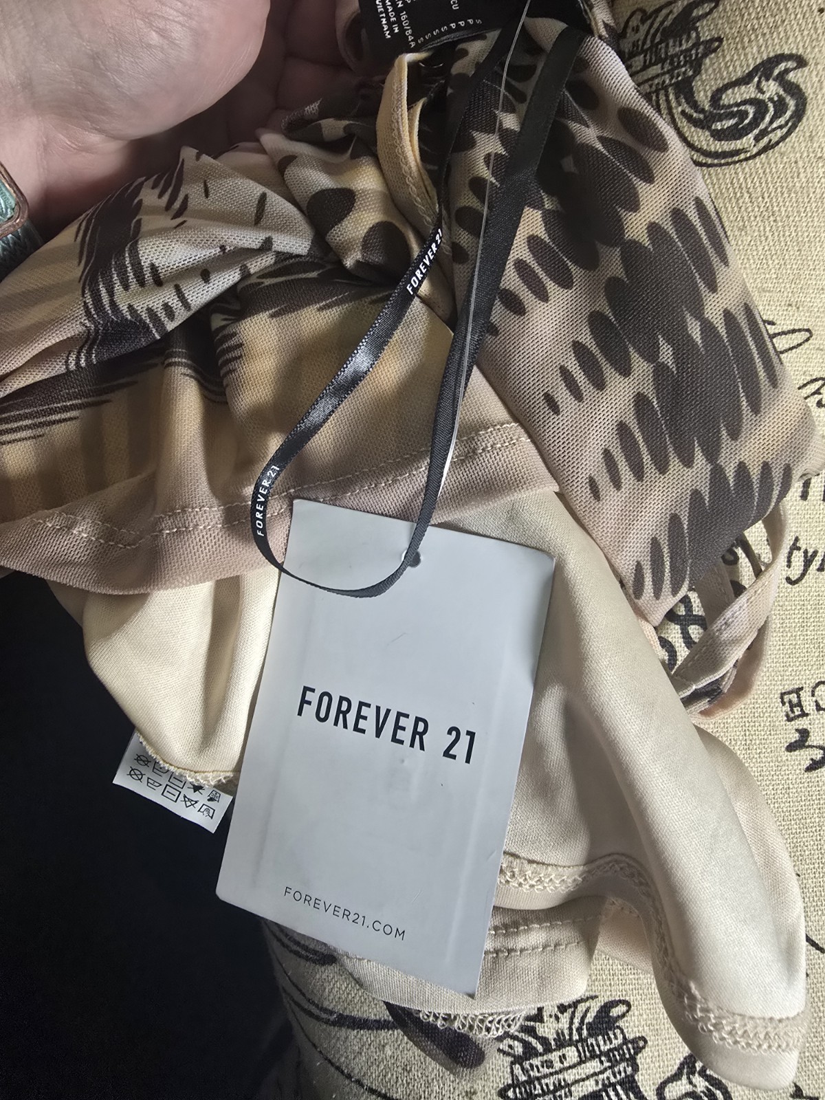 Forever 21 Multi Nude Colored Mini Dress Women’s Size Small