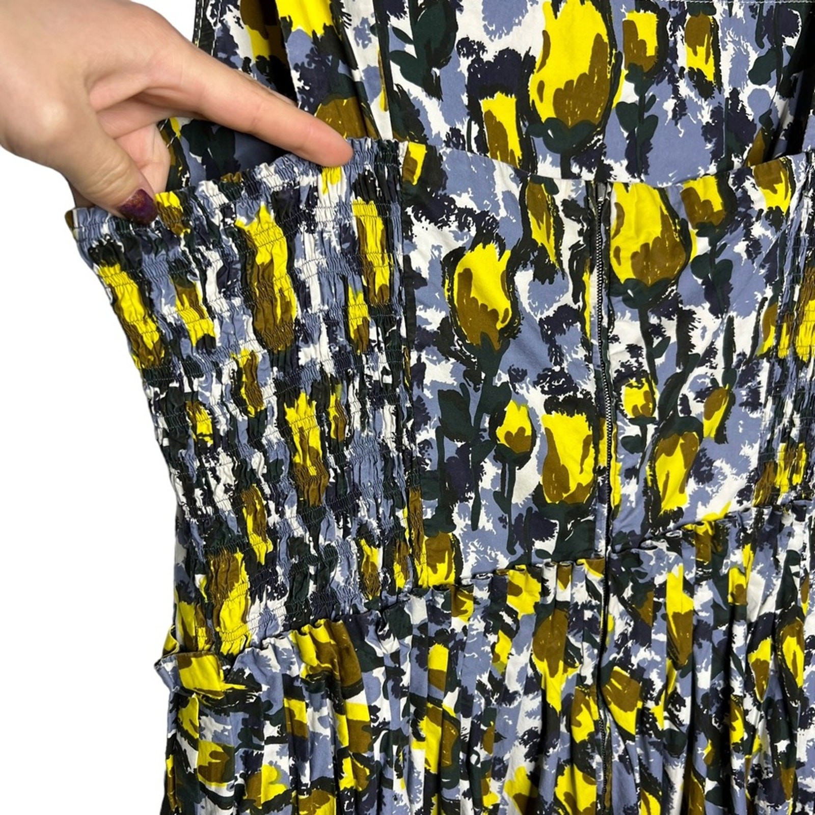 Marni Citrus Full Skirt Dress