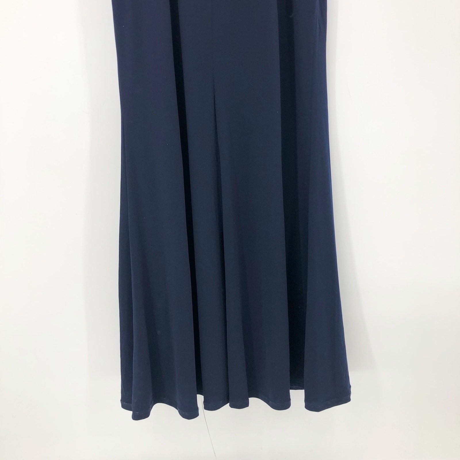 CITY STUDIO Trendy Off-The-Shoulder Slit Gown 16W Navy Blue Rose Pink NWT
