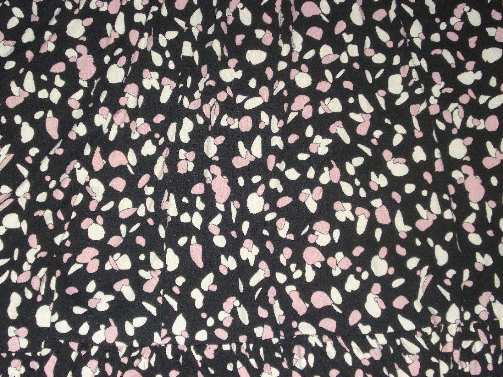 JD WILLIAMS BLACK/ PINK/WHITE POCKETS FLORAL POLY/ELASTANE SHORT SLEEVE UK 16