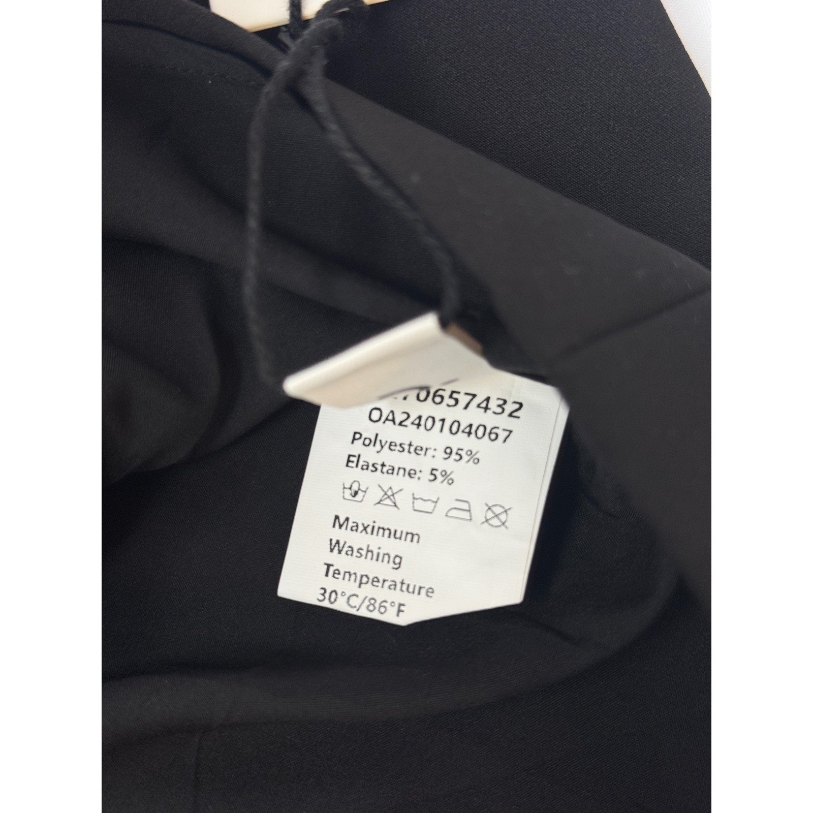 Commense Elegant A-line Mini Dress Black Small