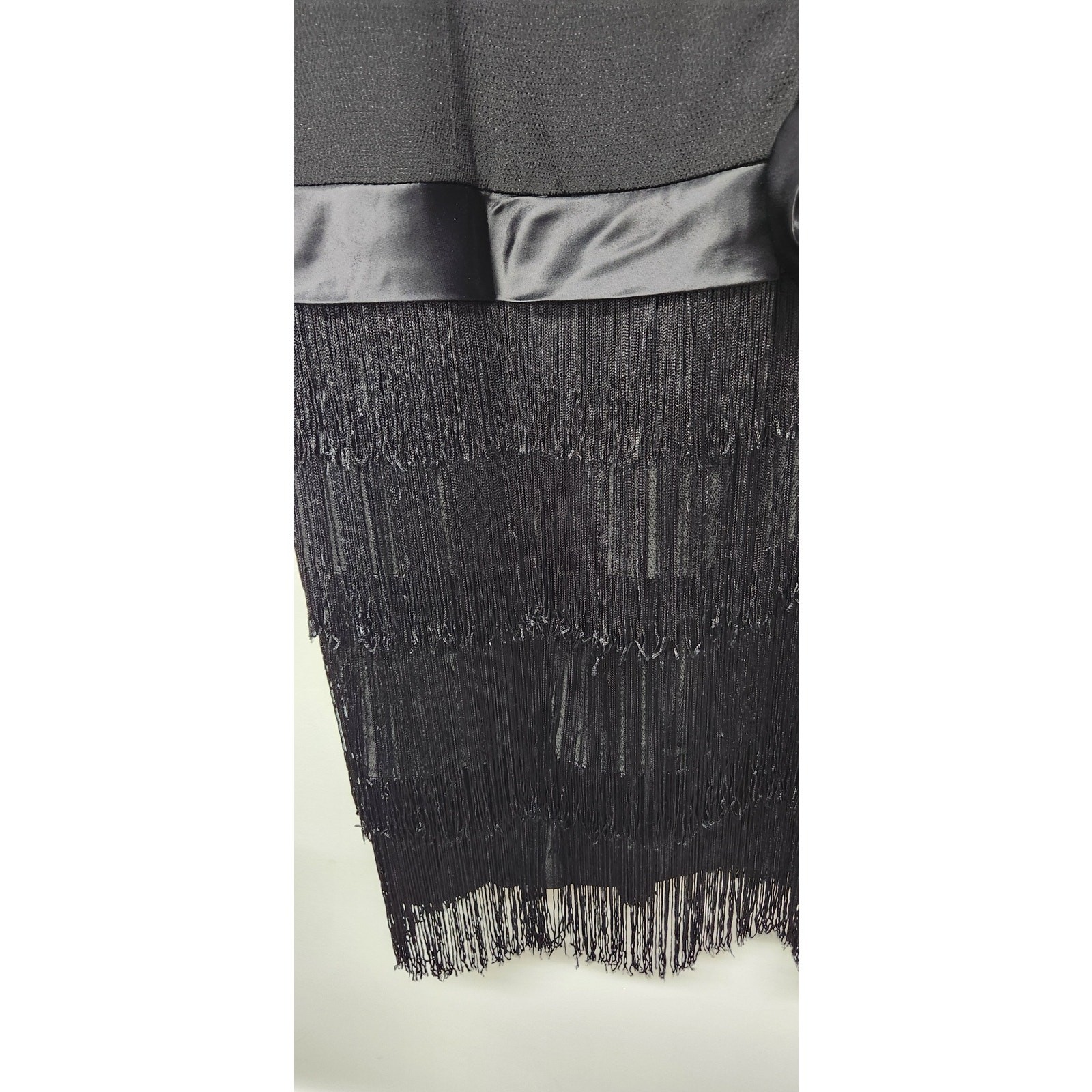 Vintage Jane Singer Black Flapper Dress, Size 8 Made In USA Dance/Gala/Whimsical