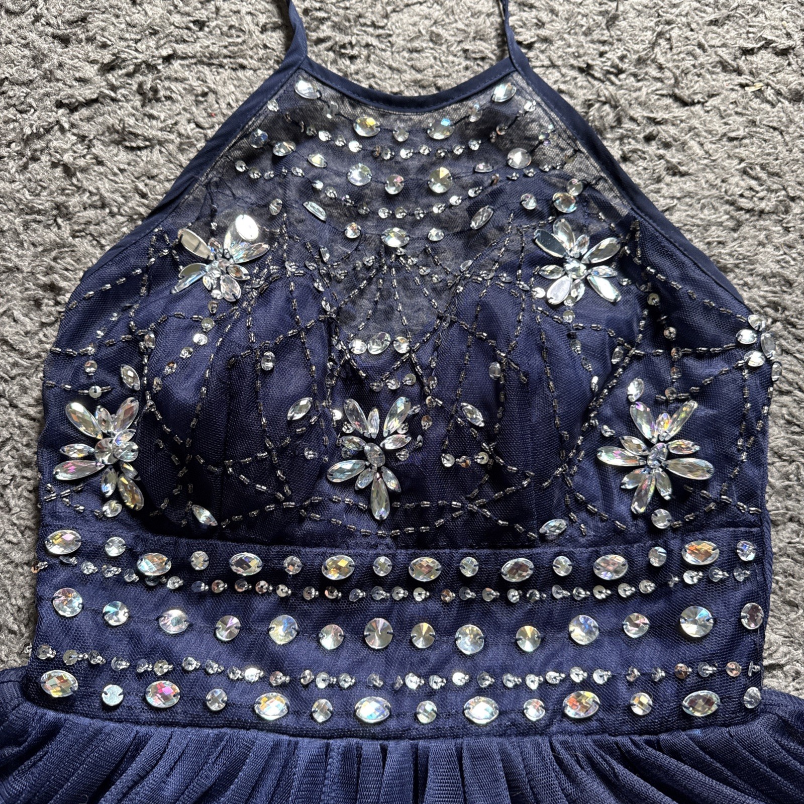B Darlin Party TutuDress, sequins & rhinestones, Size 3/4 Holiday Prom – EUC!