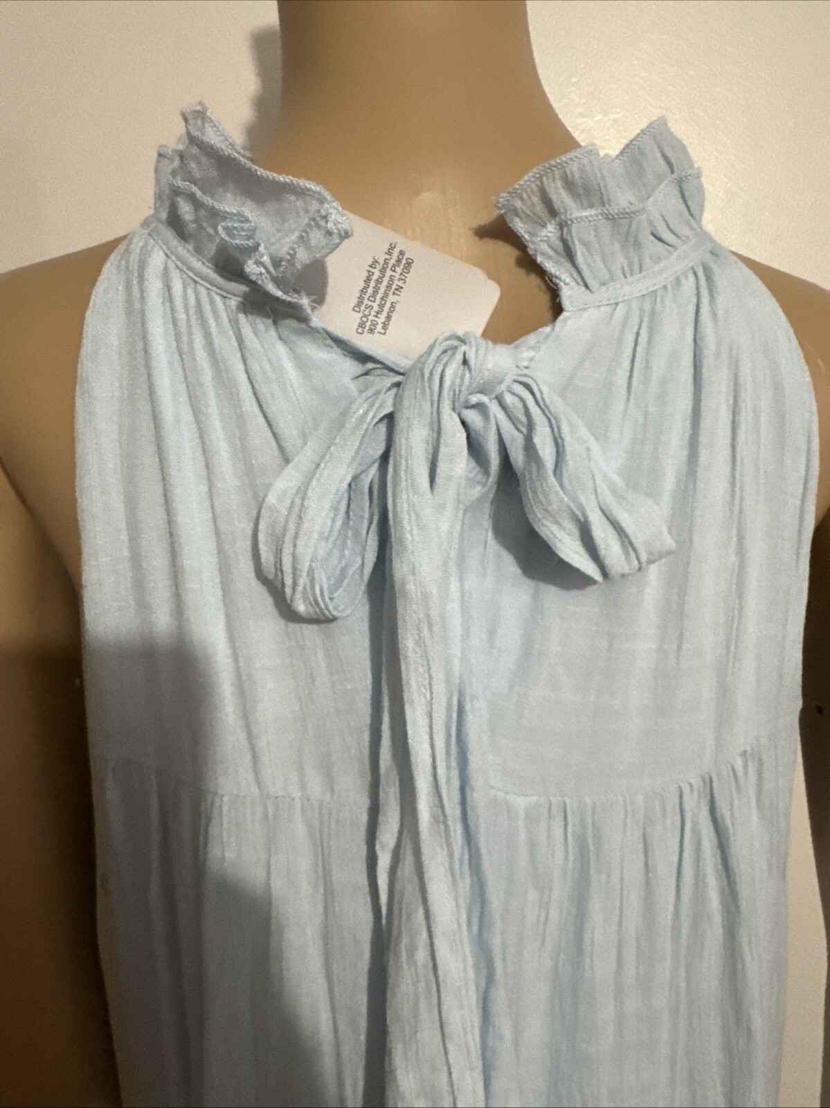 INDIGO SOUL BLUE MAXI SUNDRESS BLUE SLEEVELESS SIZE XL Women’s NEW!